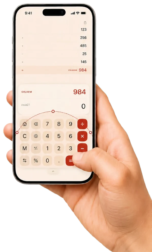 DIGITCA, großes Display, Einhand-Bedienung